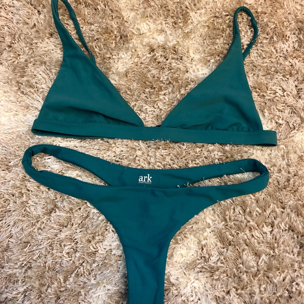 Ark Swim Emerald Green Bikini Bralette Brazilian